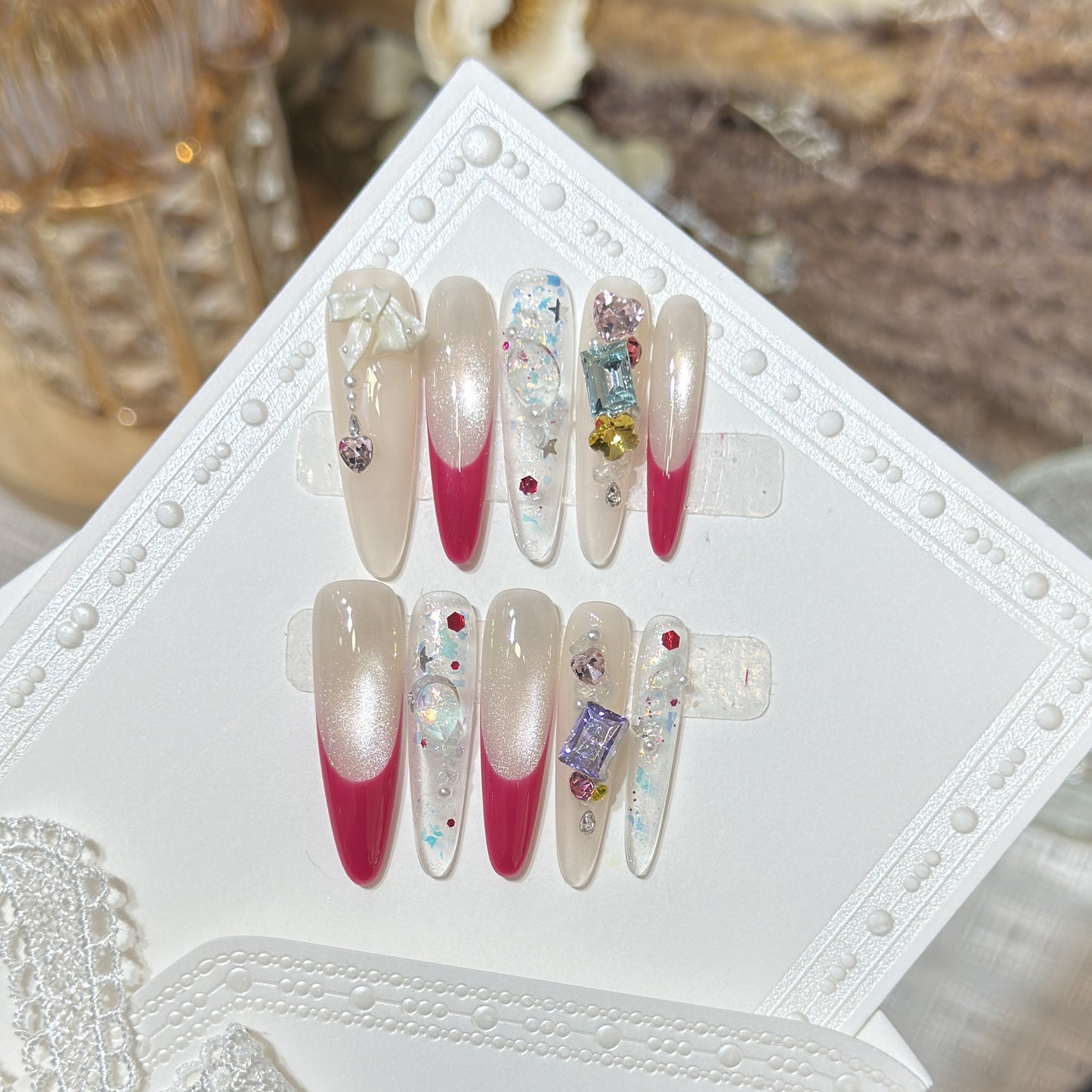 Stylish Decorative Press-On Nail Set Acalora
