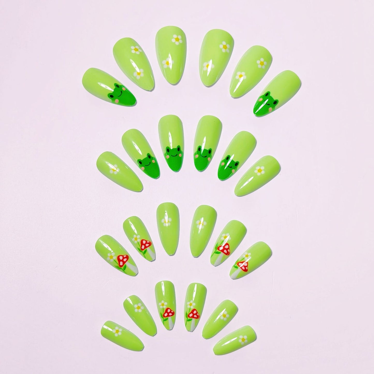 Whimsical Nature-Themed Nail Art Acalora