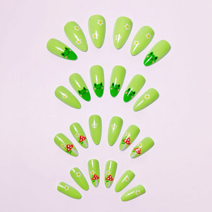 Whimsical Nature-Themed Nail Art Acalora
