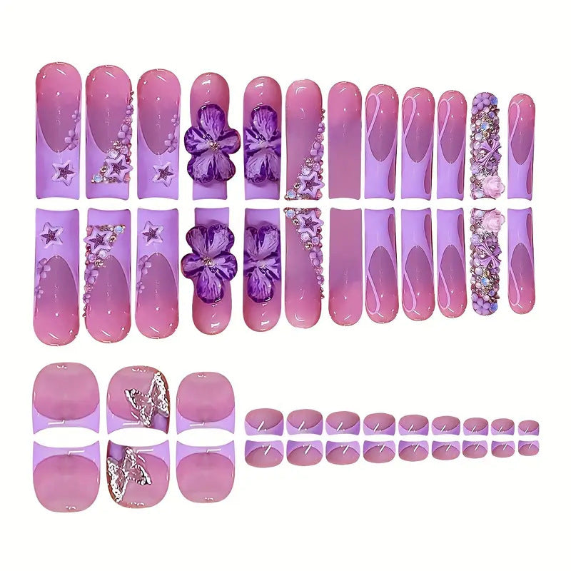 Premium Floral Nail Art Set Acalora