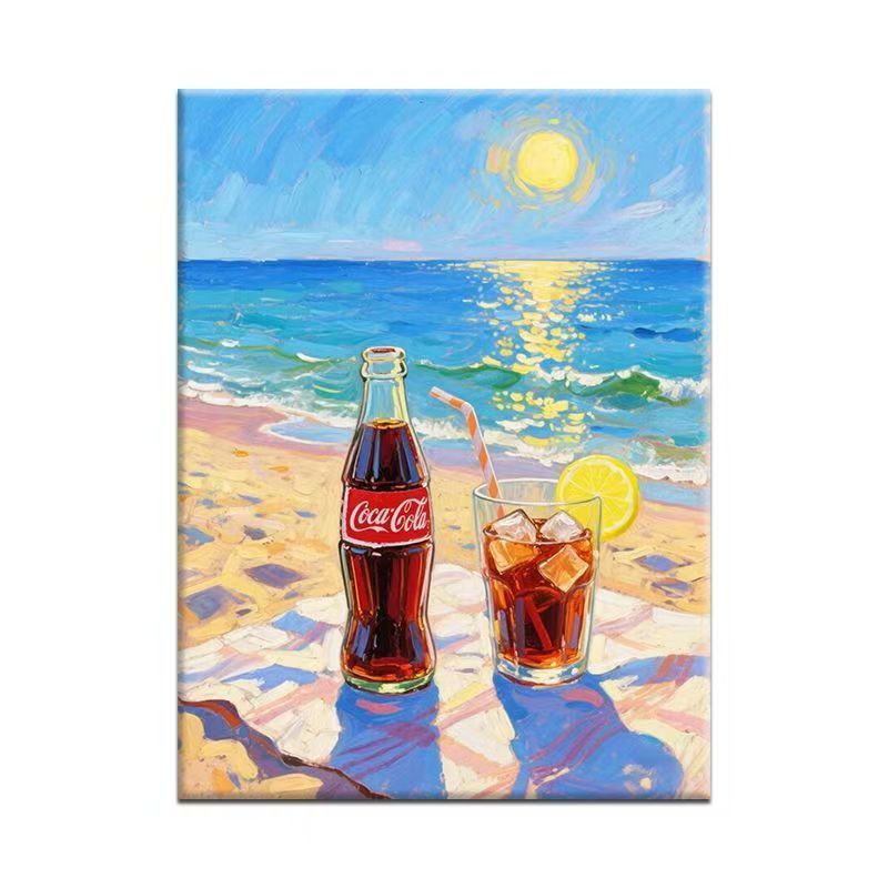 Vibrant Beach-Themed Canvas Art