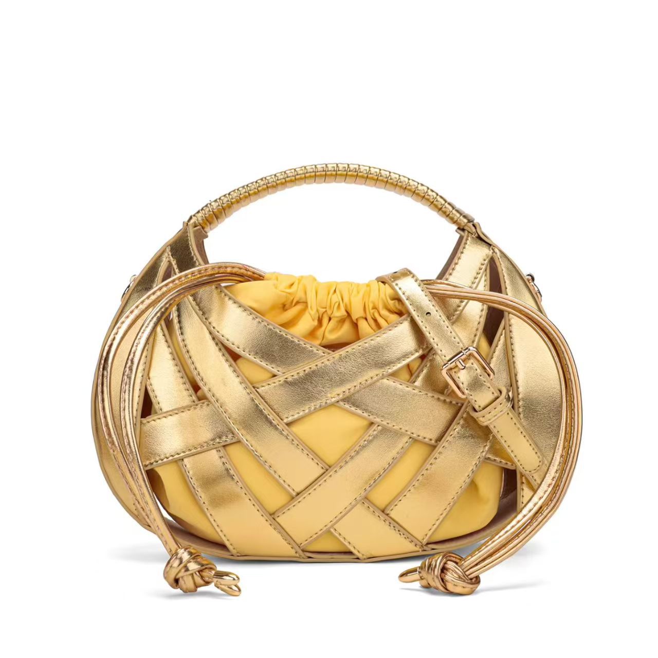 Chic Woven Handle Handbag Acalora