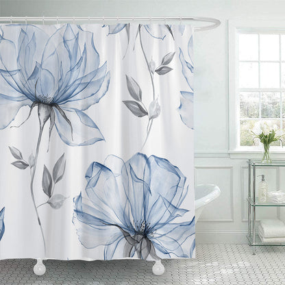 Floral Patterned Shower Curtain