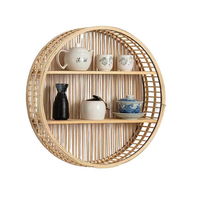Handwoven storage basket for bathroom utensils Acalora