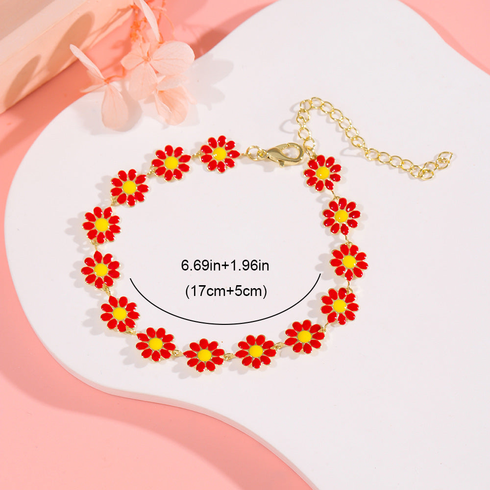 Floral Charm Bracelet Acalora