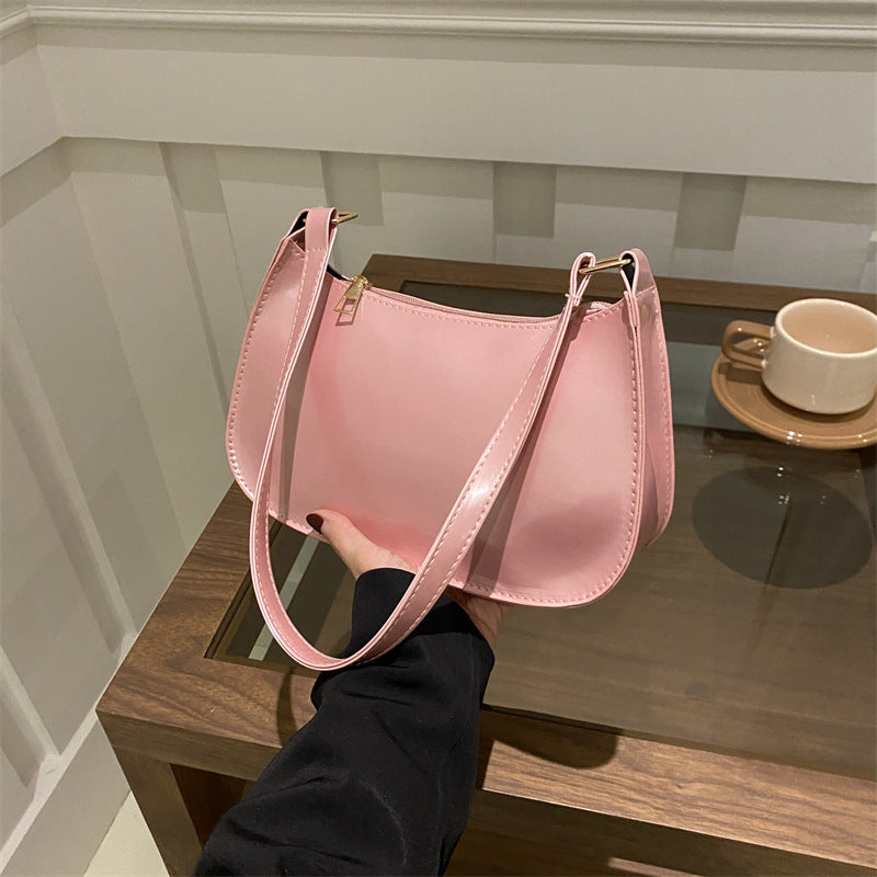 Chic Patent Leather Shoulder Bag Acalora