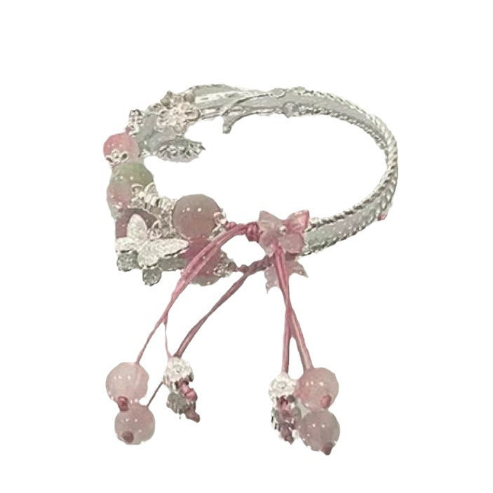 Floral Charm Wrap Bracelet Acalora