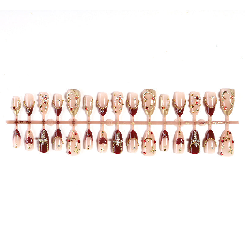 Decorative Nail Art Set with Gemstone and Crystal Accents Acalora
