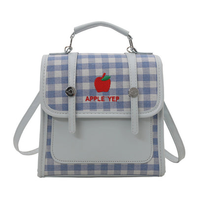 Playful Checked Mini Backpack Acalora