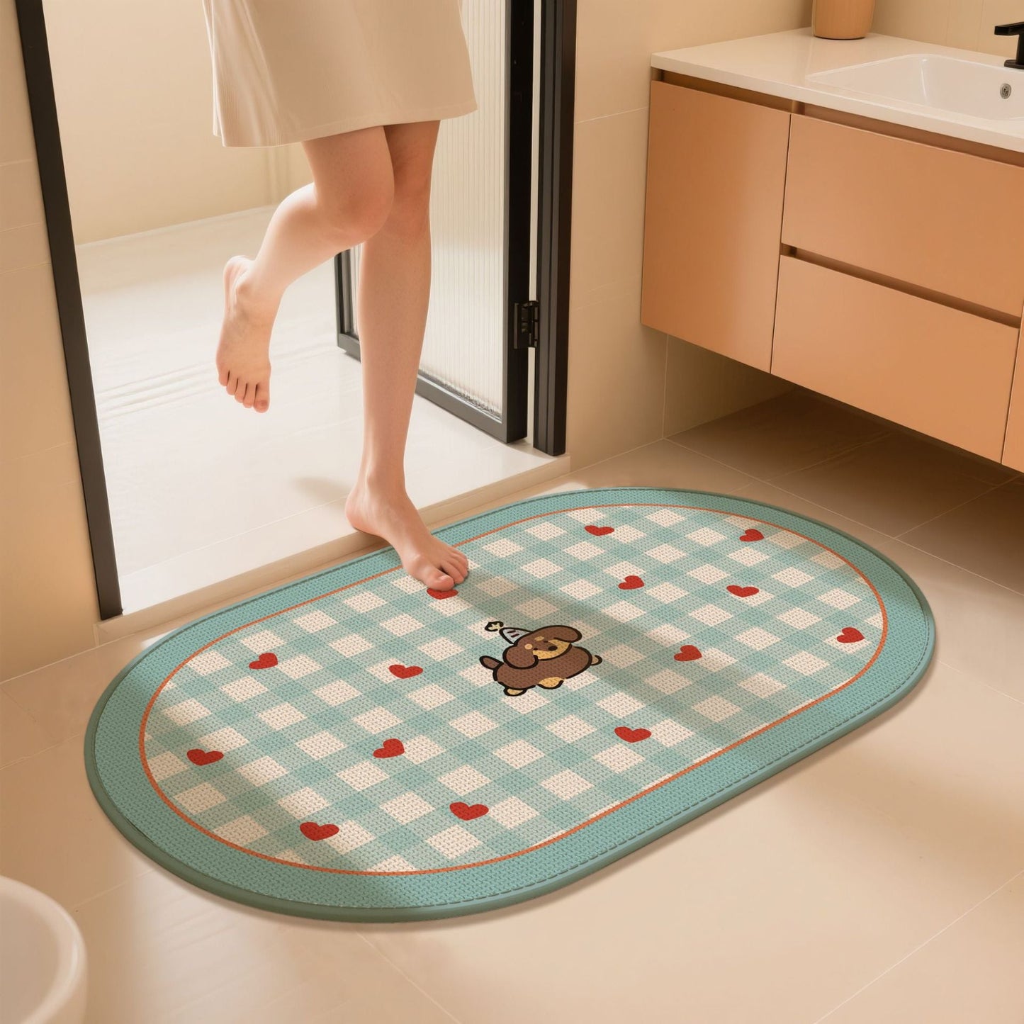 Cute Animal-Themed Bath Mat