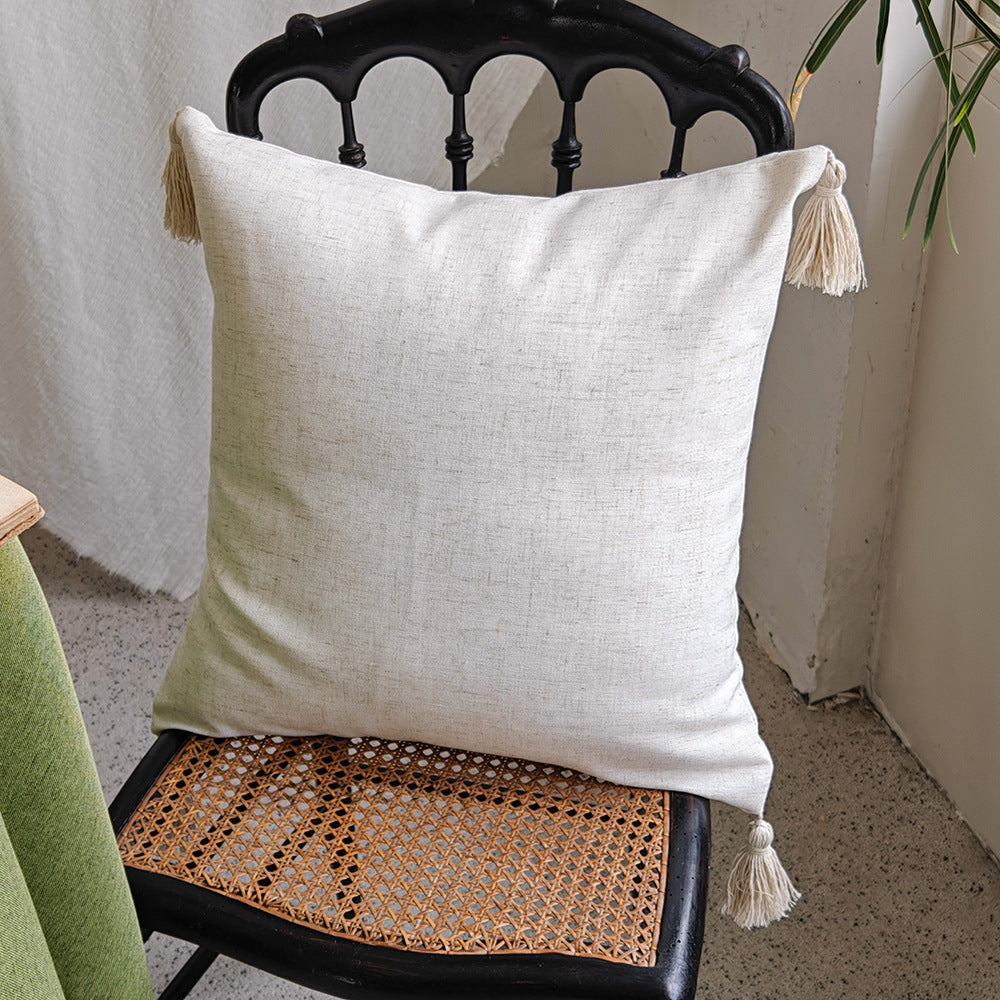 Decorative Fringe Throw Pillow