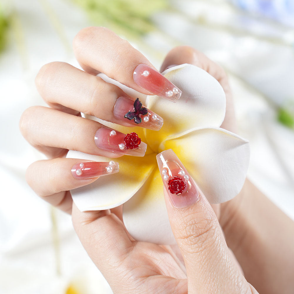 Glamorous Decorative Nail Extensions Acalora