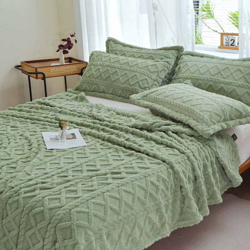 Textured Decorative Throw Blanket