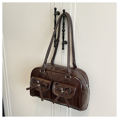 Stylish Multifunctional Handbag with Bow Detail Acalora