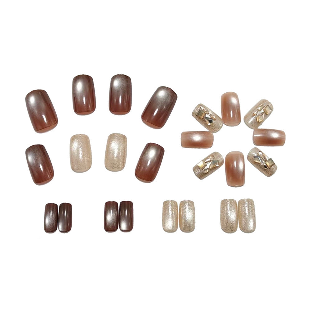 Artificial nails with glitter accents Acalora