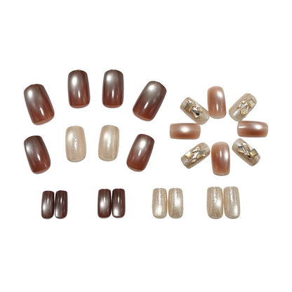 Artificial nails with glitter accents Acalora