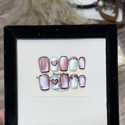 Romantic Press-On Nail Set Acalora