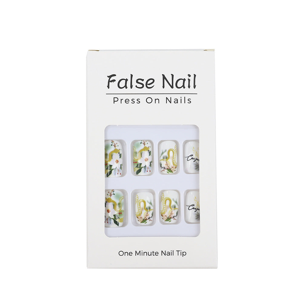 Artificial nails with floral and artistic design Acalora