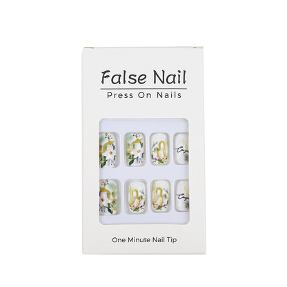 Artificial nails with floral and artistic design Acalora