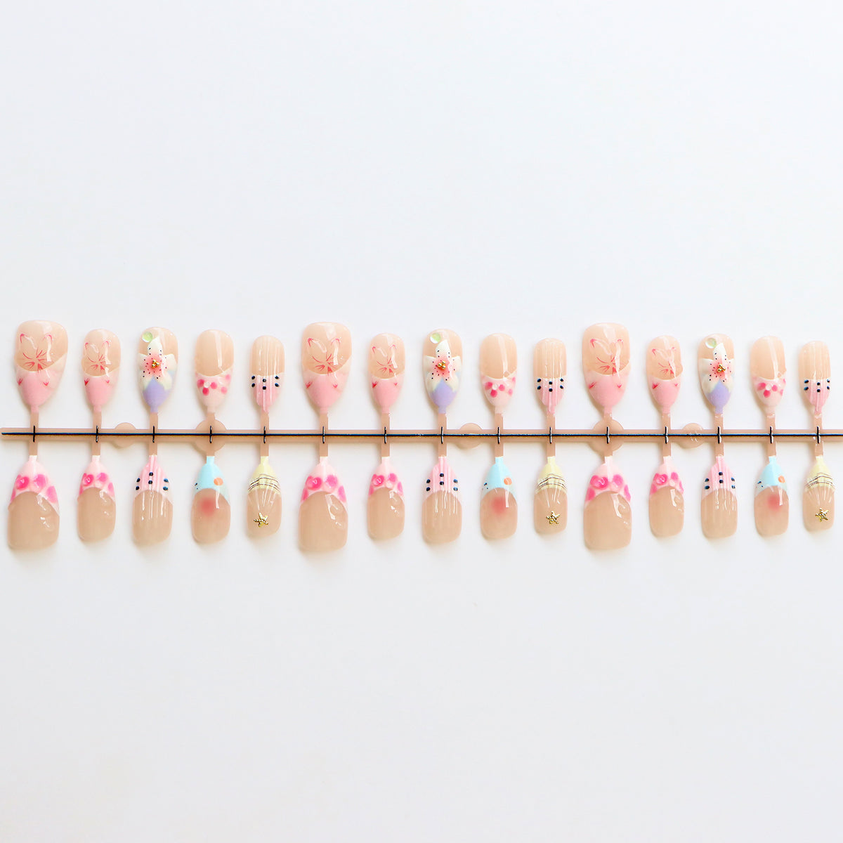 Playful Artisanal Press-On Nails Acalora
