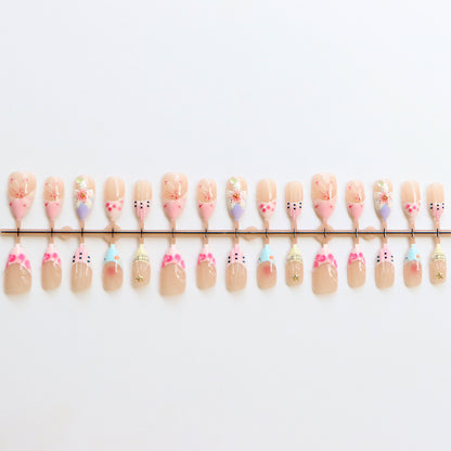 Playful Artisanal Press-On Nails Acalora