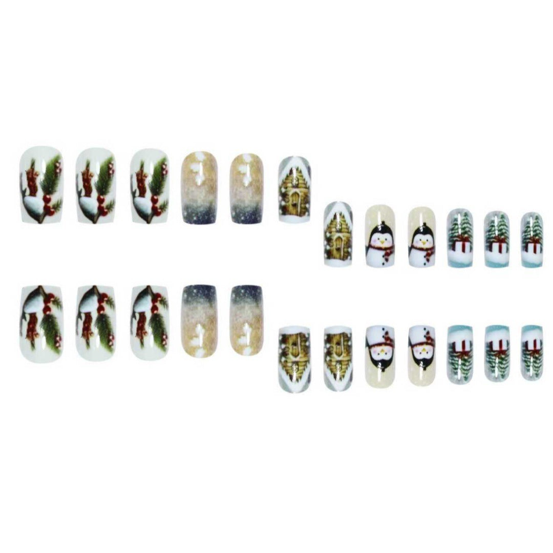 Winter-Themed Decorative Nail Art Acalora