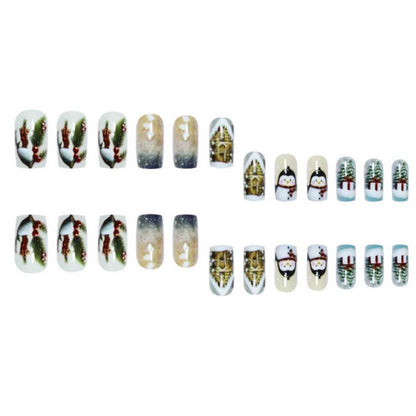 Winter-Themed Decorative Nail Art Acalora