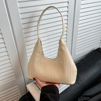 Textured Woven Shoulder Bag Acalora