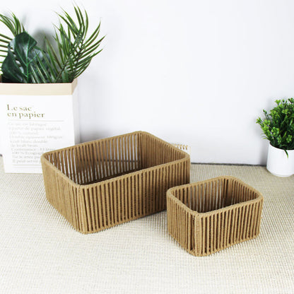 Versatile Woven Storage Baskets Set Acalora