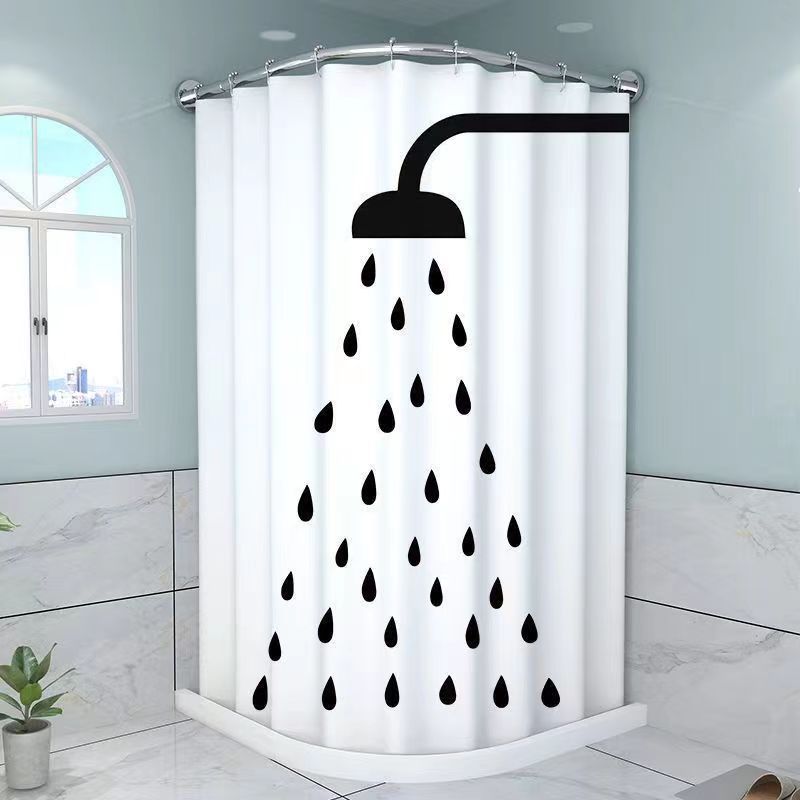Artistic Cat-Themed Shower Curtain