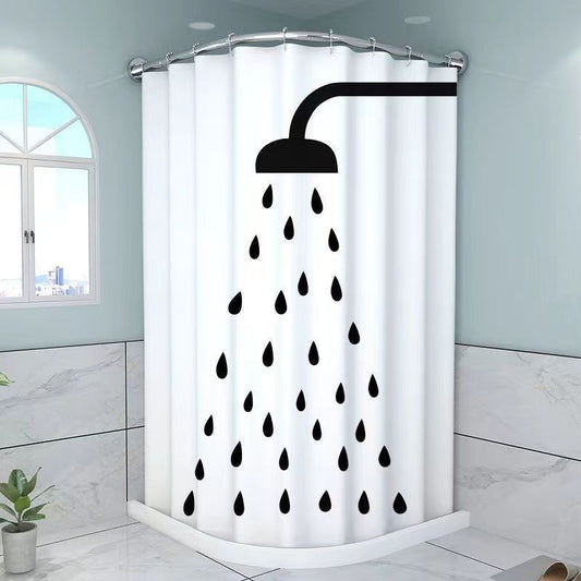 Artistic Cat-Themed Shower Curtain