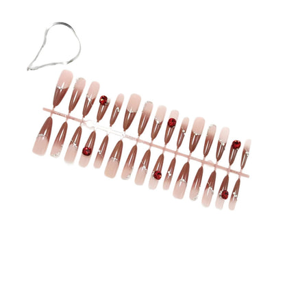 Artificial nails with luxurious 3D decorations and glamorous accents Acalora