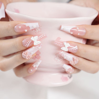 Elegant Premium Decorative Press-On Nail Tips Acalora