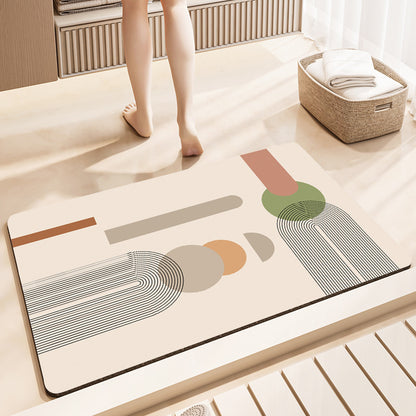 Geometric Patterned Anti-Fatigue Bath Mat Acalora