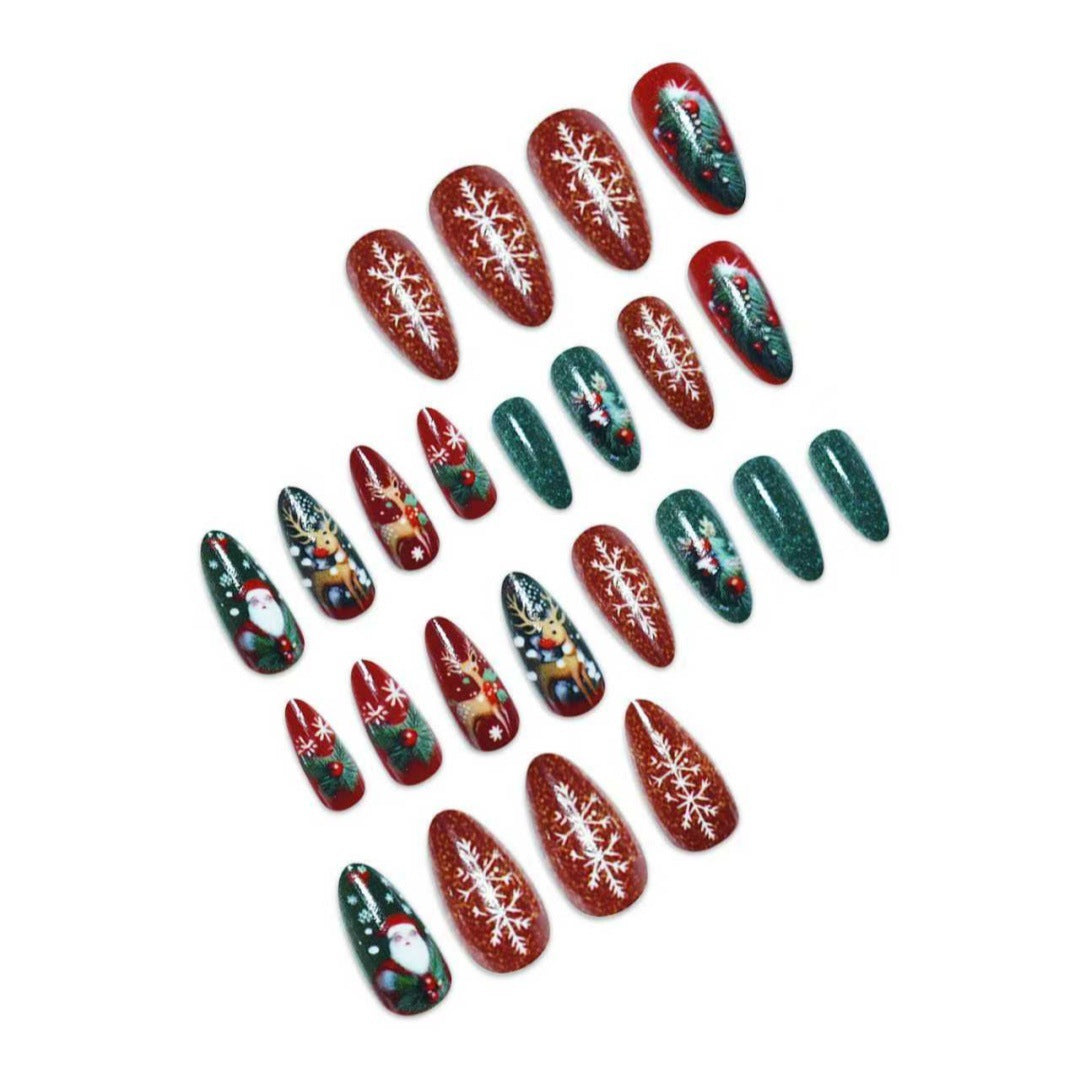 Holiday Themed Decorative Nail Art Acalora