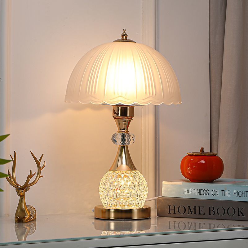 Elegant Crystal Base Accent Lamp