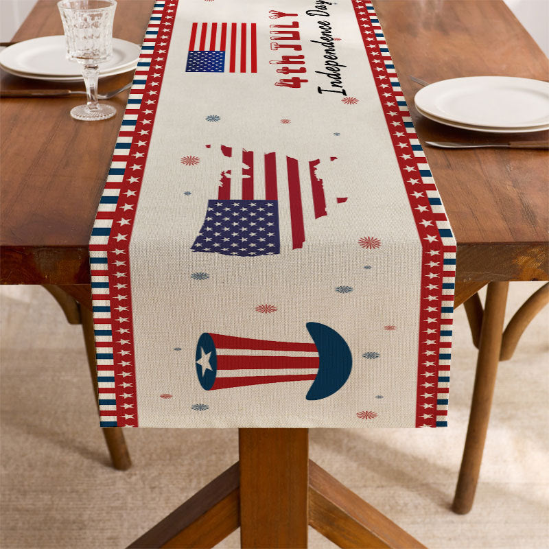 Decorative Patriotic Table Runner