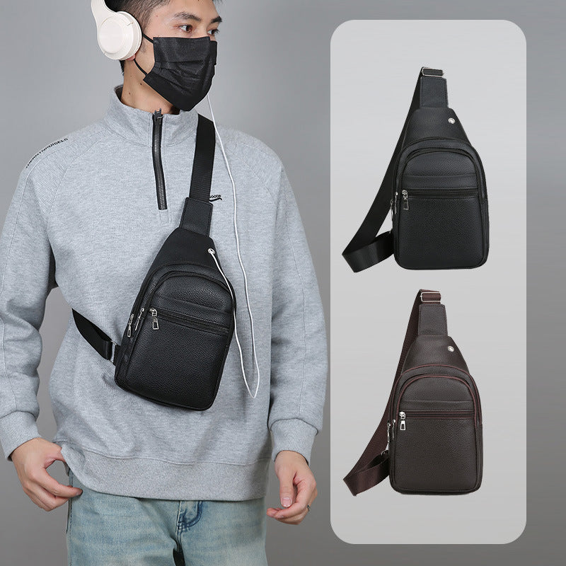 Premium Leather Sling Backpack Acalora