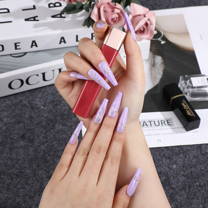Artificial nails in elegant geometric design Acalora