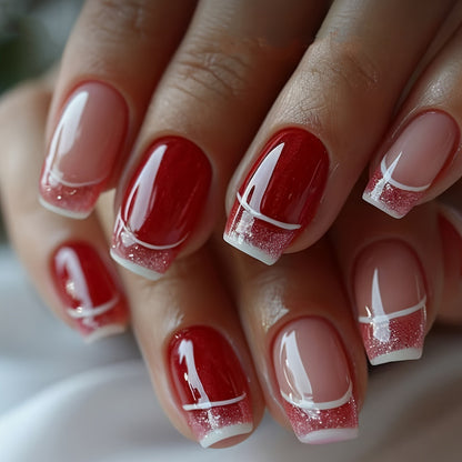 Elegant French Tip Nail Art Acalora