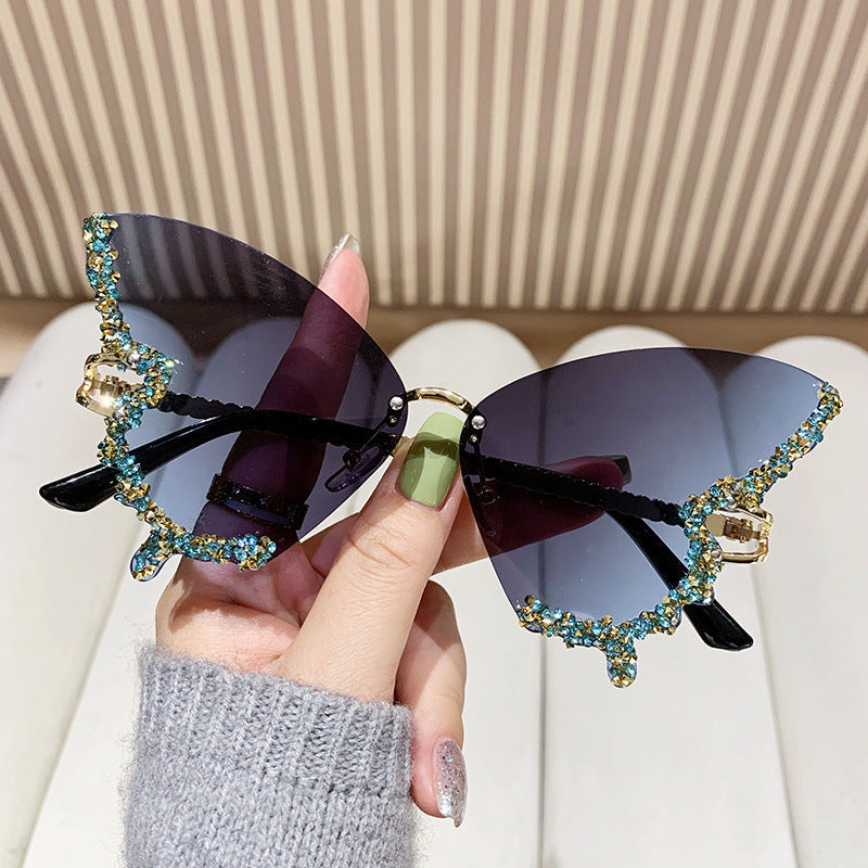 Women's extravagant sunglasses with sparkling butterfly design Kalsten