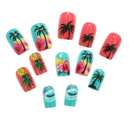 Tropical Style Artificial Nails Acalora