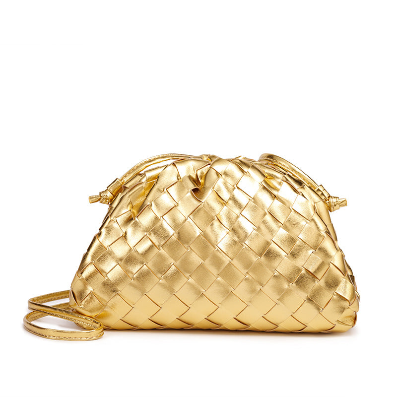 Textured Woven Handheld Clutch Acalora