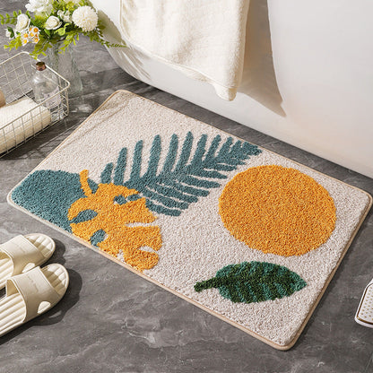 Tropical Leaf Area Rug