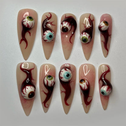 Artistic Halloween Press-On Nail Set Acalora