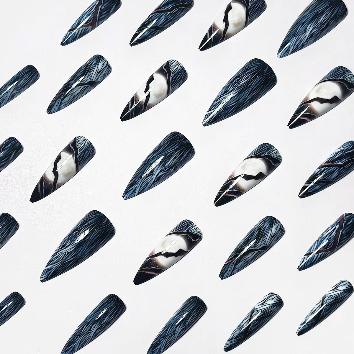 Artistic Stiletto Nail Art Acalora