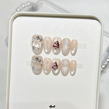 Themed Press-On Nail Art Set with Hello Kitty Designs Acalora