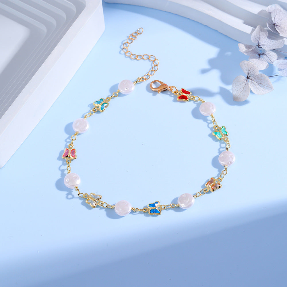 Eye Charm and Daisy Bracelet Acalora