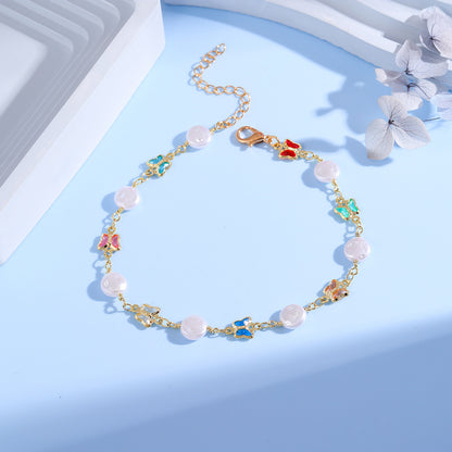 Eye Charm and Daisy Bracelet Acalora