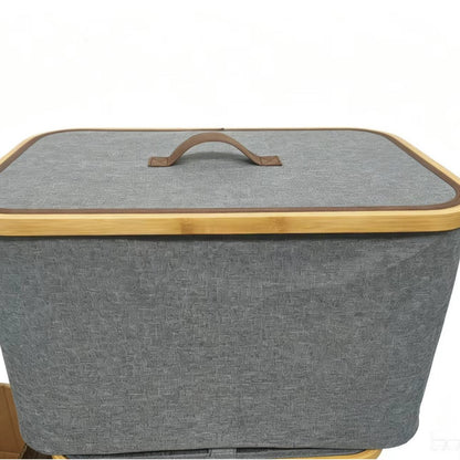 Storage boxes with elegant bamboo accents Acalora